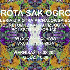 Plakat wystawy Doroty Sak