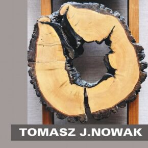 Okładka folderu wystawy Tomasza J. Nowaka