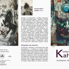 Folder wystawy Krystyny Marii Kahsin "Przemijanie. Raj utracony"